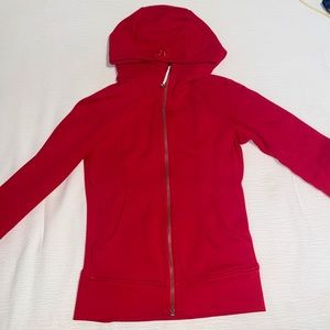 Lululemon Full Zip Scuba Dark Red